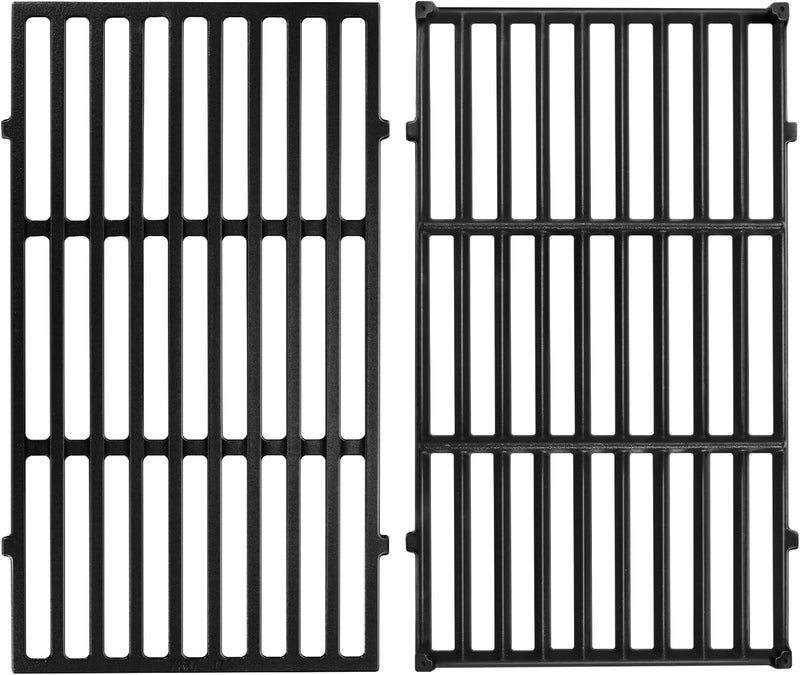 GGC 7637 Grill Grates for Weber Spirit E210 E220 S210 S220, 17.5" Cast Iron Cooking Grid for Weber Spirit 200&Spirit II 200 Series Gas Grills with Front Control Panel - Image 1